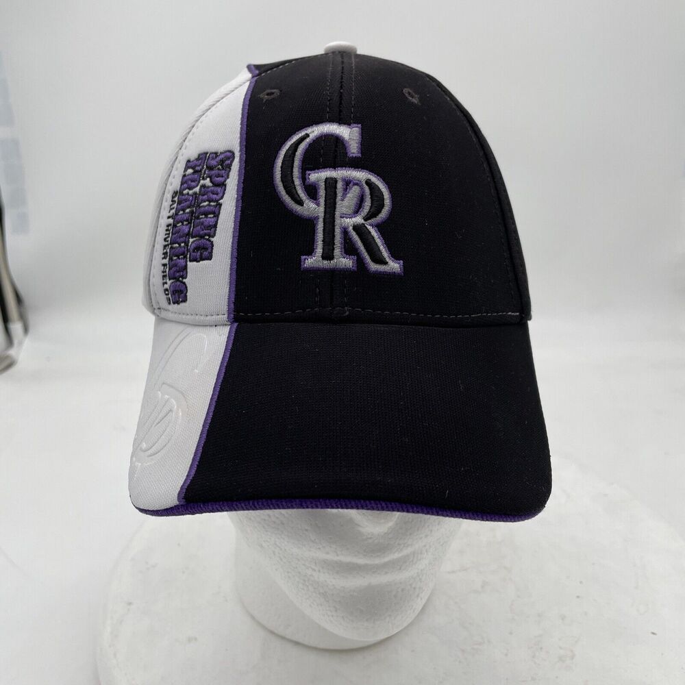 Colorado Rockies Forty Seven Brand 47 MLB Adjustable Baseball Cap Hat Black